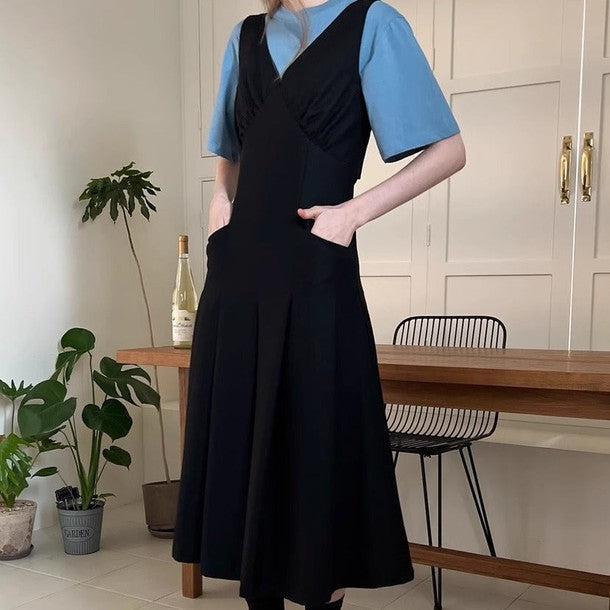 ウエストスリムジャンパースカート﻿ 6558-画像7-韓国ファッション通販POPREA［ポップリア］