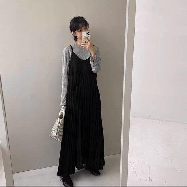 プリーツキャミソールワンピース﻿﻿ 6574-画像7-韓国ファッション通販POPREA［ポップリア］