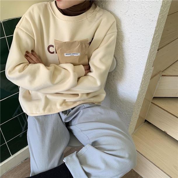 フレンチロゴトレーナー﻿﻿ 6514-画像7-韓国ファッション通販POPREA［ポップリア］