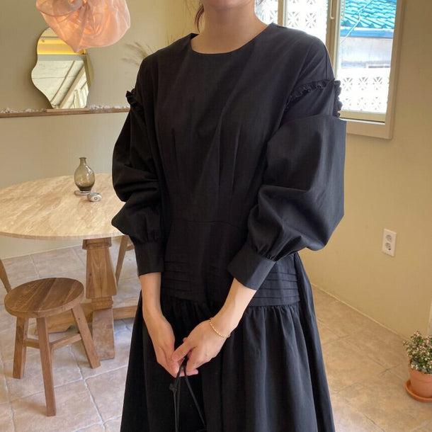 オーガニックロングワンピース﻿ 6187-画像7-韓国ファッション通販POPREA［ポップリア］