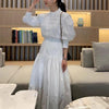 ハイネックブラウス＆ミディスカート 6542-画像7-韓国ファッション通販POPREA［ポップリア］