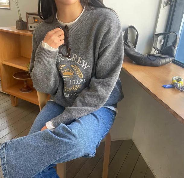 RWR CREW ロゴニット﻿ 6178-画像7-韓国ファッション通販POPREA［ポップリア］