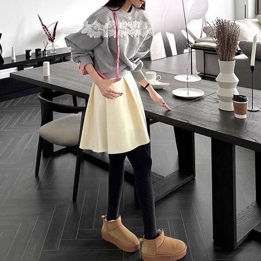 レースドッキングスウェット 6437-画像7-韓国ファッション通販POPREA［ポップリア］