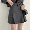 ヘリンボーンショートジャケット＆スカート 6387-画像7-韓国ファッション通販POPREA［ポップリア］