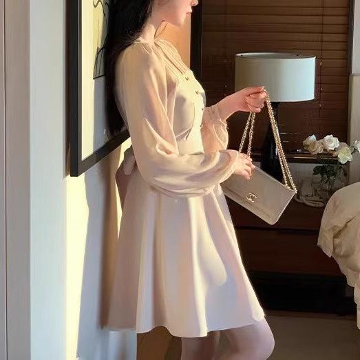 シアーパフリボンミニワンピース﻿﻿ 6565-画像7-韓国ファッション通販POPREA［ポップリア］