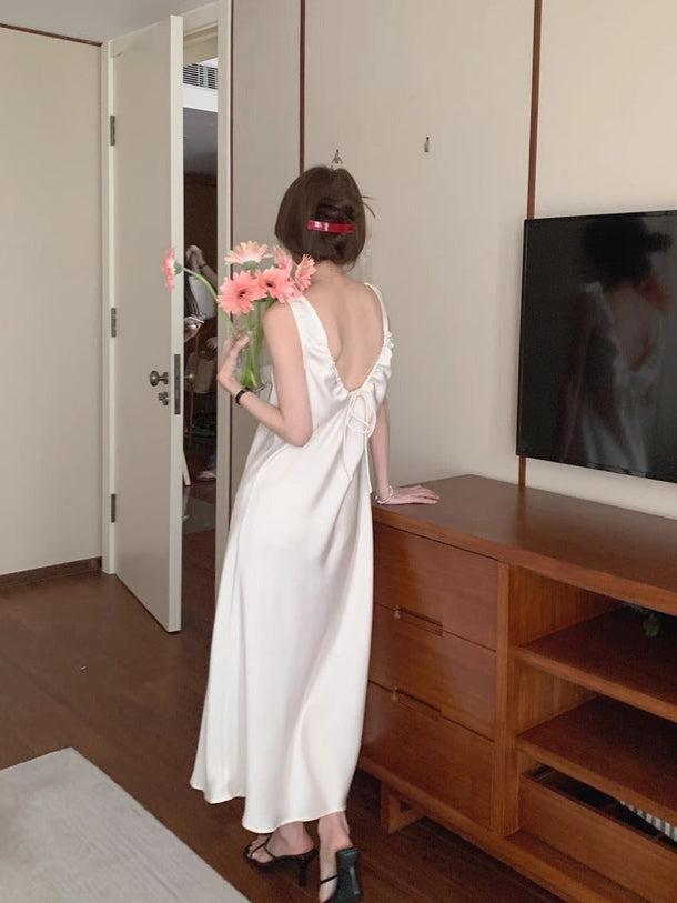 バックオープンリボンワンピース﻿ 6097-画像7-韓国ファッション通販POPREA［ポップリア］