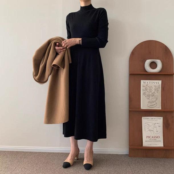 ハイネックリブニットワンピース 6353-画像8-韓国ファッション通販POPREA［ポップリア］