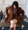 コーデュロイジャケット＆ショートスカート 6365-画像8-韓国ファッション通販POPREA［ポップリア］