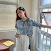 ブロックチェックバイカラーポロシャツ 6071-画像8-韓国ファッション通販POPREA［ポップリア］