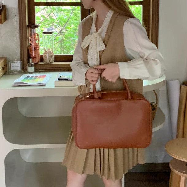 ダブルボタンカレッジスタイルジャンパースカート﻿ 6226-画像8-韓国ファッション通販POPREA［ポップリア］