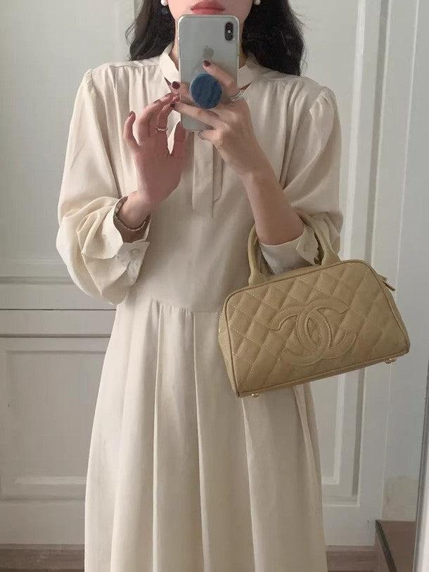 ロングスリーブAラインワンピース 6464-画像8-韓国ファッション通販POPREA［ポップリア］