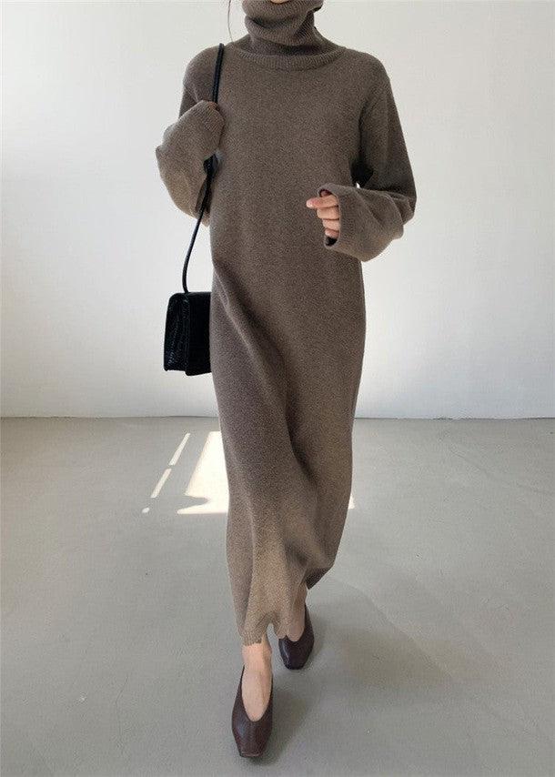タートルネックロングニットワンピース 6319-画像8-韓国ファッション通販POPREA［ポップリア］
