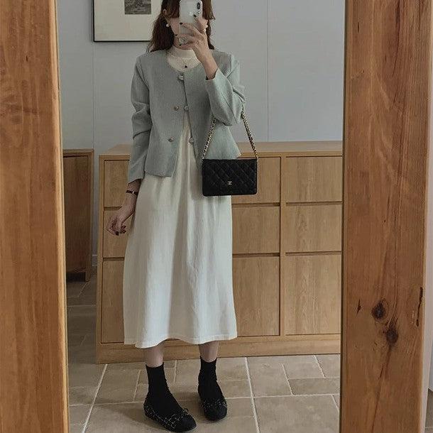 ノースリーブミディニットワンピース﻿ 6222-画像8-韓国ファッション通販POPREA［ポップリア］