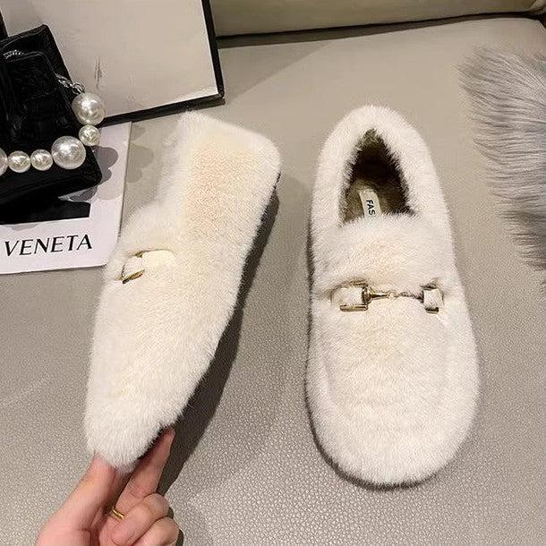 ボアローファーフラットシューズ 6380-画像8-韓国ファッション通販POPREA［ポップリア］