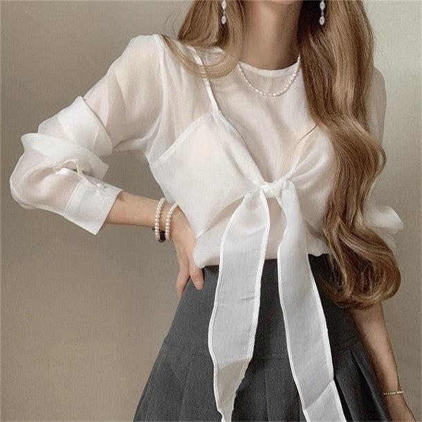 ドッキングキャミソールブラウス 6488-画像8-韓国ファッション通販POPREA［ポップリア］