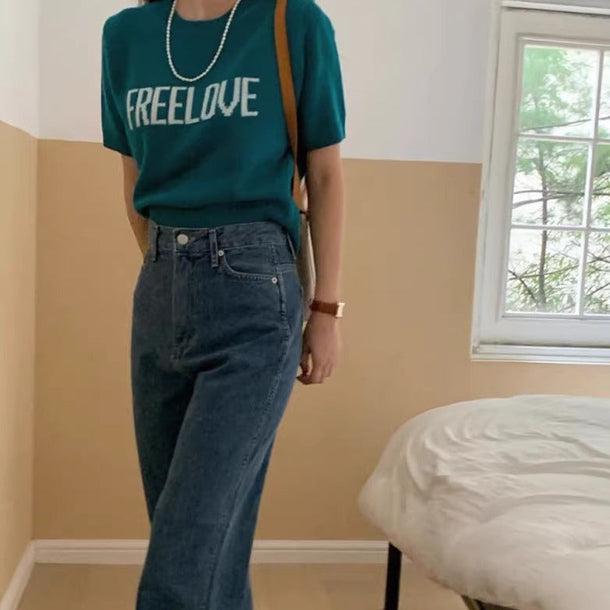 FREELOVEロゴニット 6136-画像8-韓国ファッション通販POPREA［ポップリア］