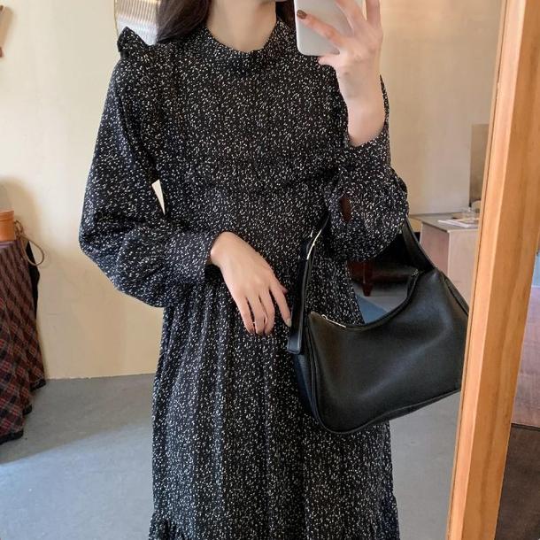 フレンチレトロフラワーワンピース 6679-画像8-韓国ファッション通販POPREA［ポップリア］