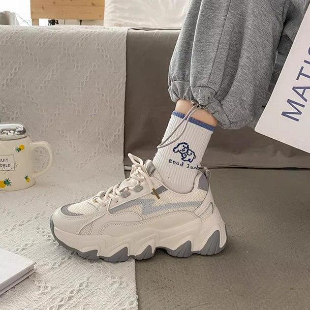 ホワイト＆カラーシューズ﻿﻿﻿﻿﻿﻿﻿ 6286-画像8-韓国ファッション通販POPREA［ポップリア］