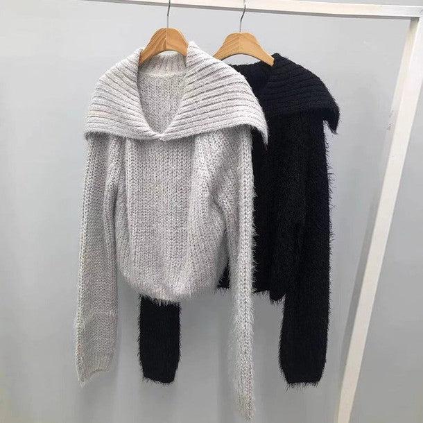 ふわふわビックカラーニット 6332-画像8-韓国ファッション通販POPREA［ポップリア］