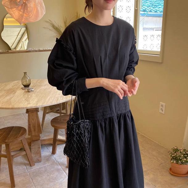 オーガニックロングワンピース﻿ 6187-画像8-韓国ファッション通販POPREA［ポップリア］