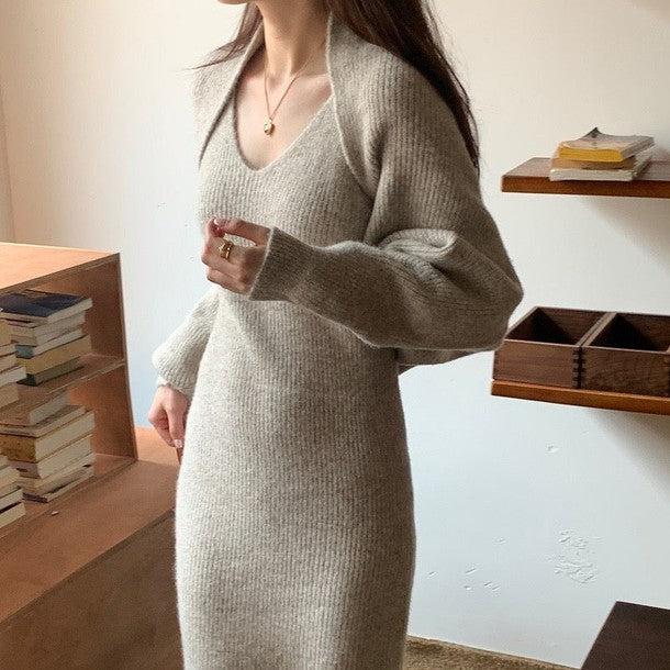 ニットボレロ＆キャミニットワンピース 6316-画像8-韓国ファッション通販POPREA［ポップリア］