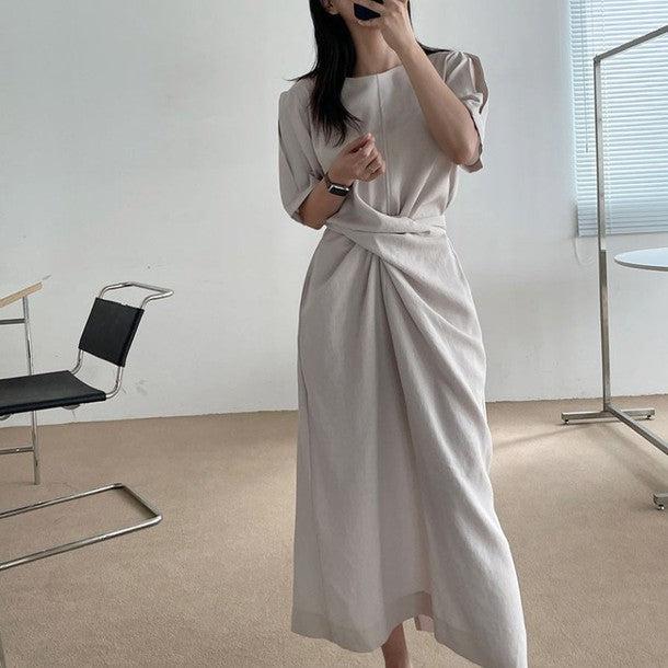 ウエストマークワンピース 6820-画像8-韓国ファッション通販POPREA［ポップリア］