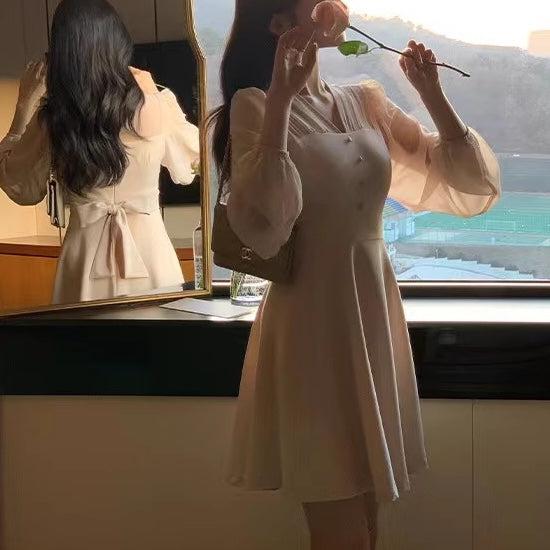 シアーパフリボンミニワンピース﻿﻿ 6565-画像8-韓国ファッション通販POPREA［ポップリア］