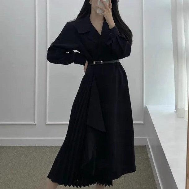 スリットプリーツワンピース 6463-画像8-韓国ファッション通販POPREA［ポップリア］