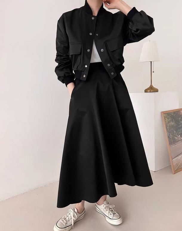 ベーシックブルゾンジャケット﻿﻿ 6217-画像8-韓国ファッション通販POPREA［ポップリア］