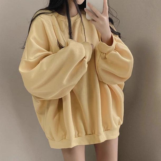 オーバーサイズルーズトレーナー﻿ 6191-画像8-韓国ファッション通販POPREA［ポップリア］