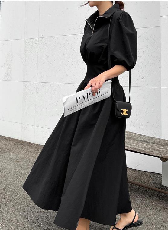 フロントジッパーワンピース 6758-画像8-韓国ファッション通販POPREA［ポップリア］