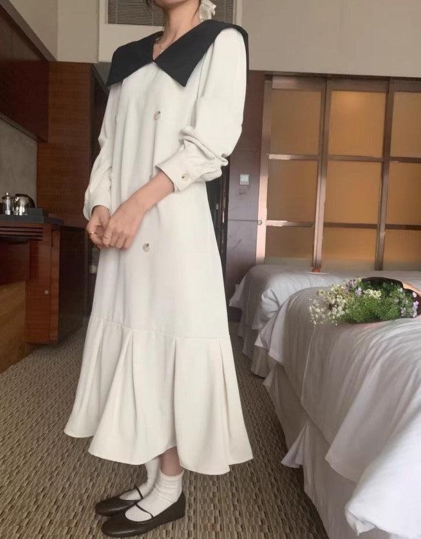 ビックカラーダブルブレストワンピース 6453-画像8-韓国ファッション通販POPREA［ポップリア］