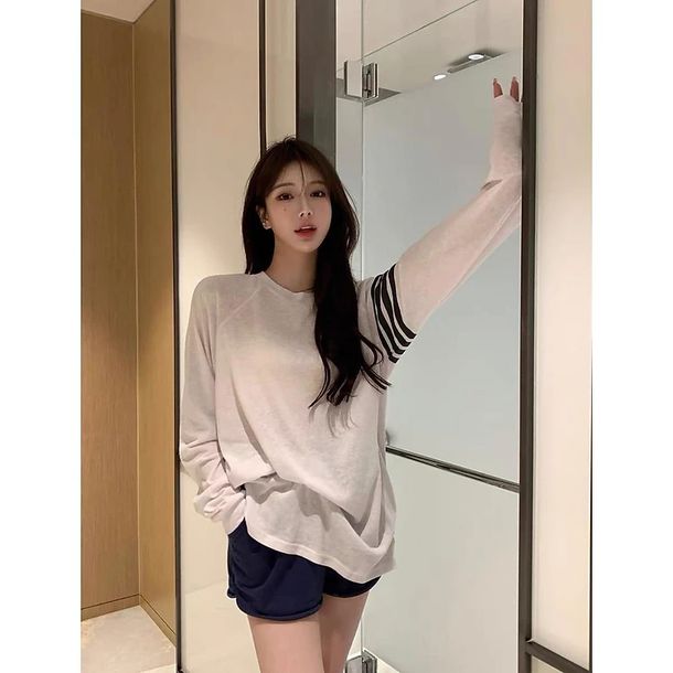 袖ラインベーシックロングTシャツ 6291-画像9-韓国ファッション通販POPREA［ポップリア］