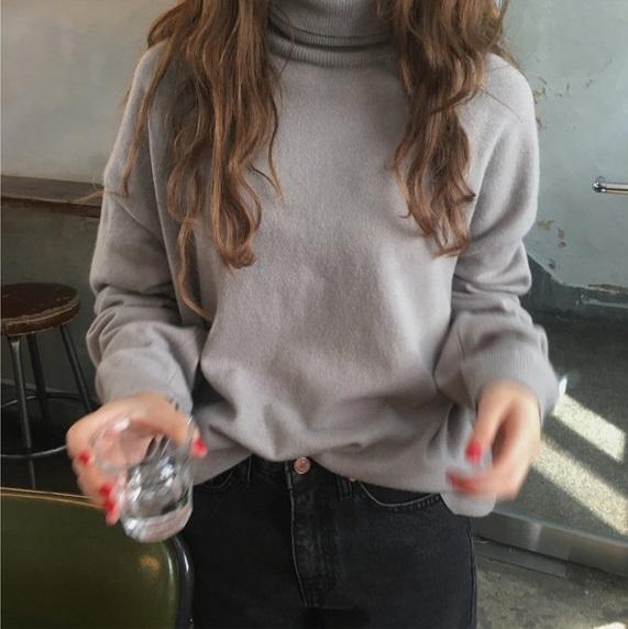 カラータートルネックセーター 6293-画像9-韓国ファッション通販POPREA［ポップリア］