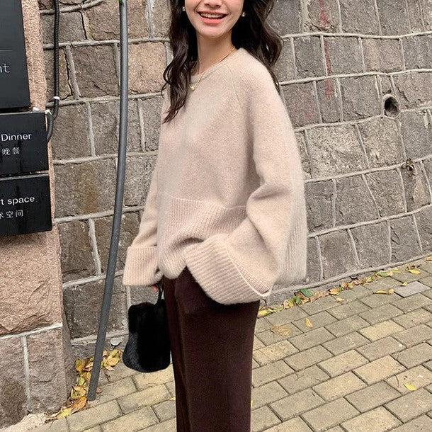 袖リブ折り返しニットプルオーバー﻿﻿﻿﻿﻿ 6265-画像9-韓国ファッション通販POPREA［ポップリア］