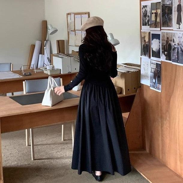 オープンショルダーTシャツ&スカート﻿ 6228-画像9-韓国ファッション通販POPREA［ポップリア］