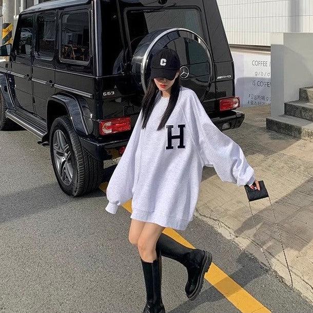 ラウンドネックプルオーバースエット 6500-画像9-韓国ファッション通販POPREA［ポップリア］