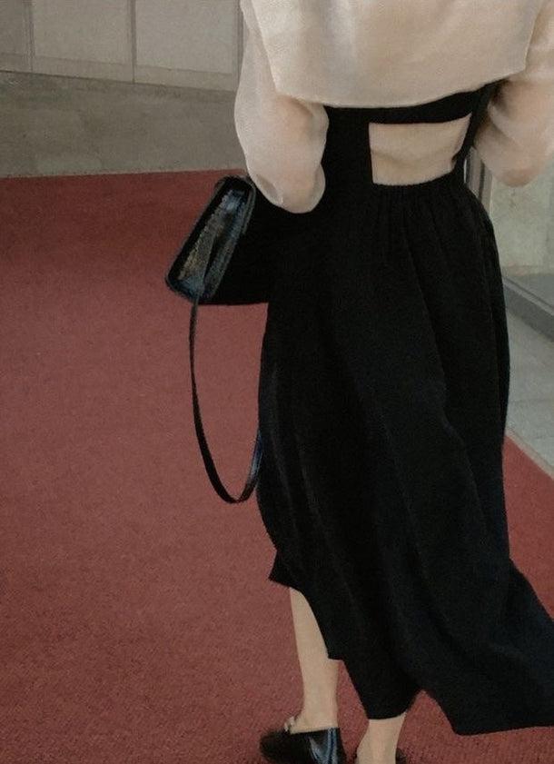 ロングスリーブシャツ＆ジャンパースカート 6553-画像9-韓国ファッション通販POPREA［ポップリア］