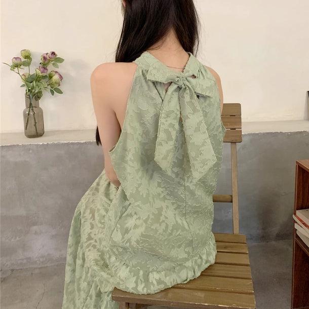 chucuchu ノースリーブワンピース　韓国人気ブランド フラワーノースリーブワンピース﻿﻿ 6051 - 韓国ファッション通販