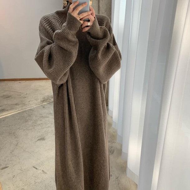 タートルネックニットロングワンピース 6315-画像9-韓国ファッション通販POPREA［ポップリア］