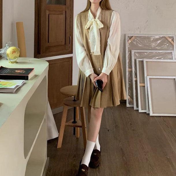 レースリボンフェミニンブラウス﻿ 6225-画像9-韓国ファッション通販POPREA［ポップリア］