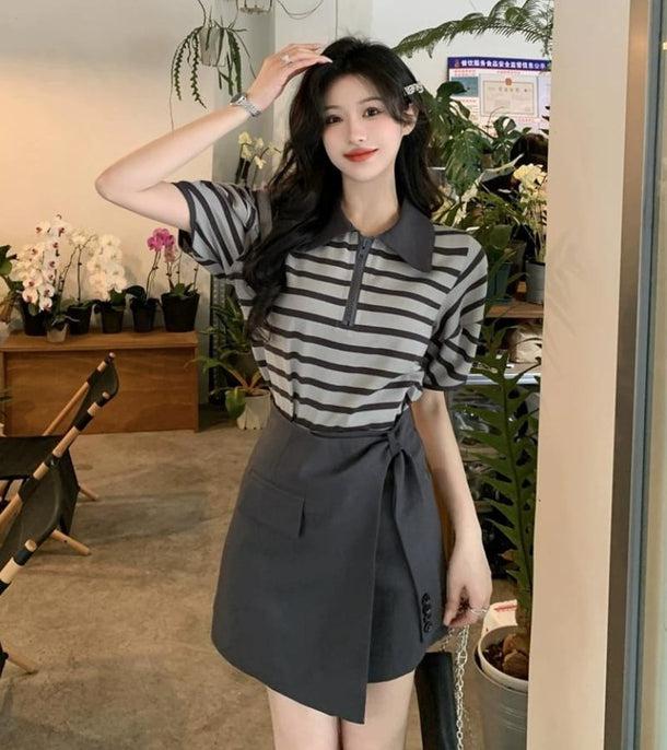 ハーフジップアップポロシャツ 6075-画像9-韓国ファッション通販POPREA［ポップリア］