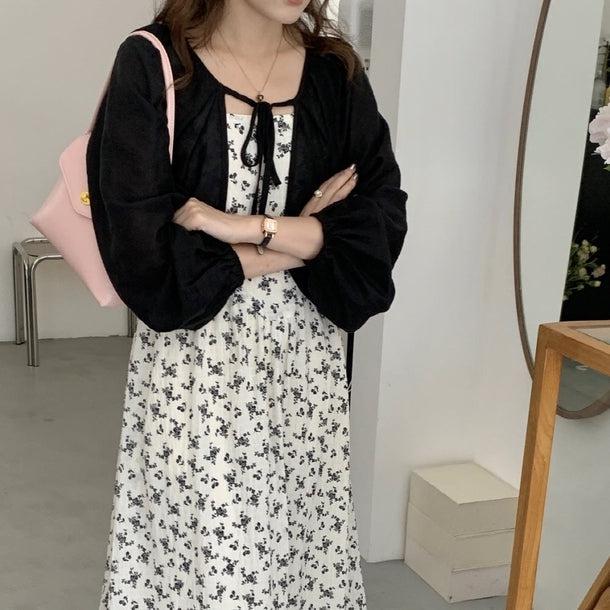 シアーボレロ&フラワーキャミワンピース﻿ 6095-画像9-韓国ファッション通販POPREA［ポップリア］