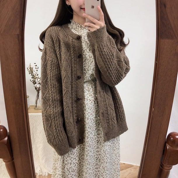 バックリボン小花柄ロングワンピ‐ス 6586-画像9-韓国ファッション通販POPREA［ポップリア］