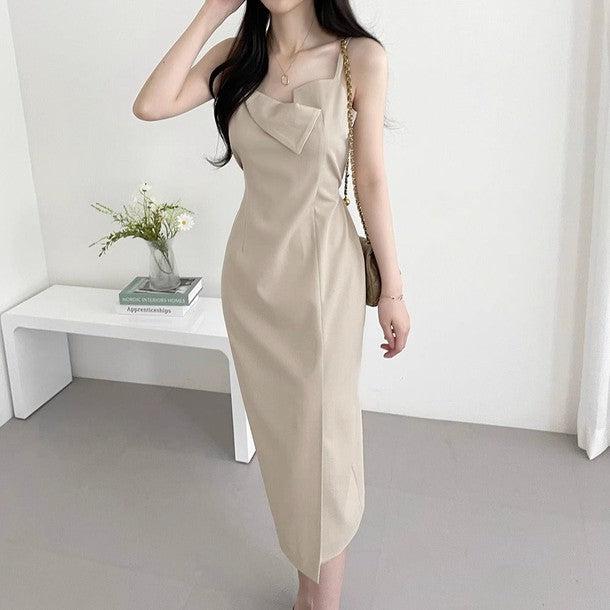 アンバランスネックビスチェワンピース﻿﻿ 6573-画像9-韓国ファッション通販POPREA［ポップリア］