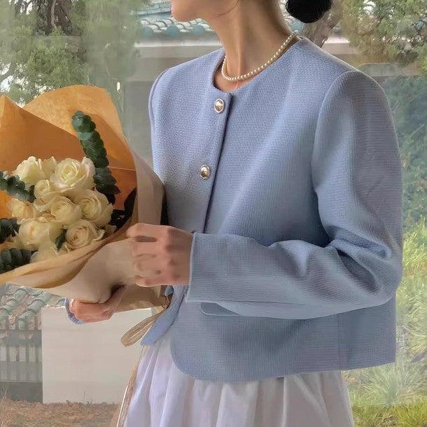 ツイードシルバーボタンジャケット﻿ 6440-画像9-韓国ファッション通販POPREA［ポップリア］