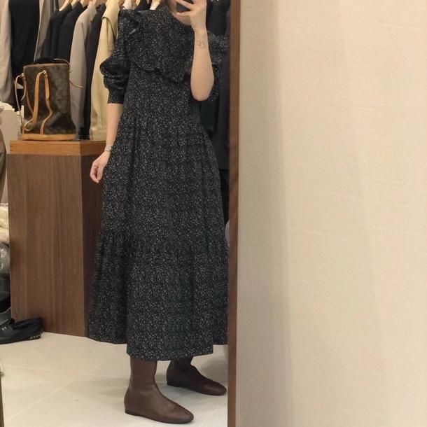 フレンチレトロフラワーワンピース 6679-画像9-韓国ファッション通販POPREA［ポップリア］