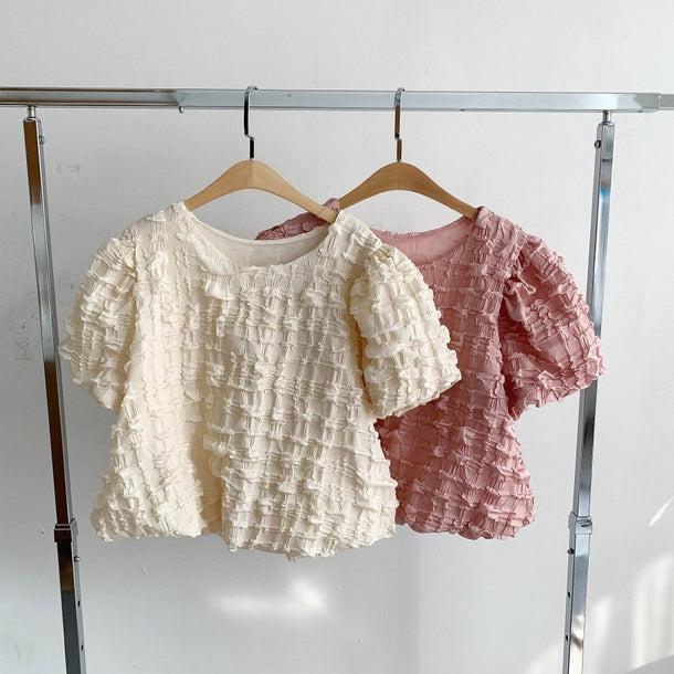 フレンチニッチラウンドネックパフスリーブシャツ 5997-画像9-韓国ファッション通販POPREA［ポップリア］