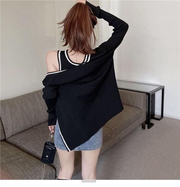 スリムタンク＆リブカーディガン 6131-画像9-韓国ファッション通販POPREA［ポップリア］