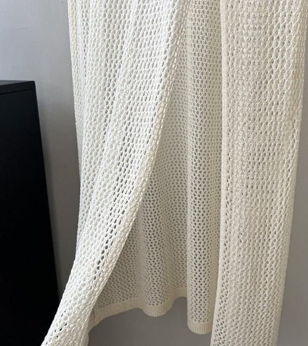 透かし編みノースリーブロングニット 6073-画像9-韓国ファッション通販POPREA［ポップリア］